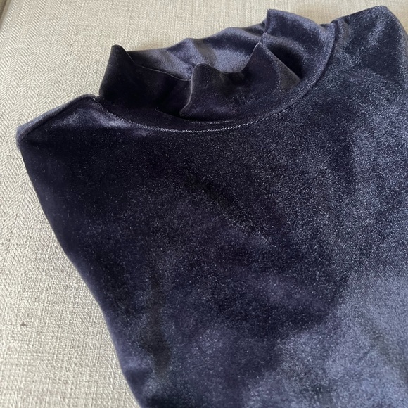 Loft Velvet Mock Turtleneck - Picture 4 of 15
